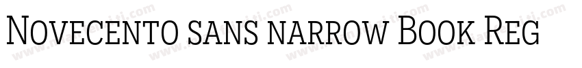 Novecento sans narrow Book Regular字体转换